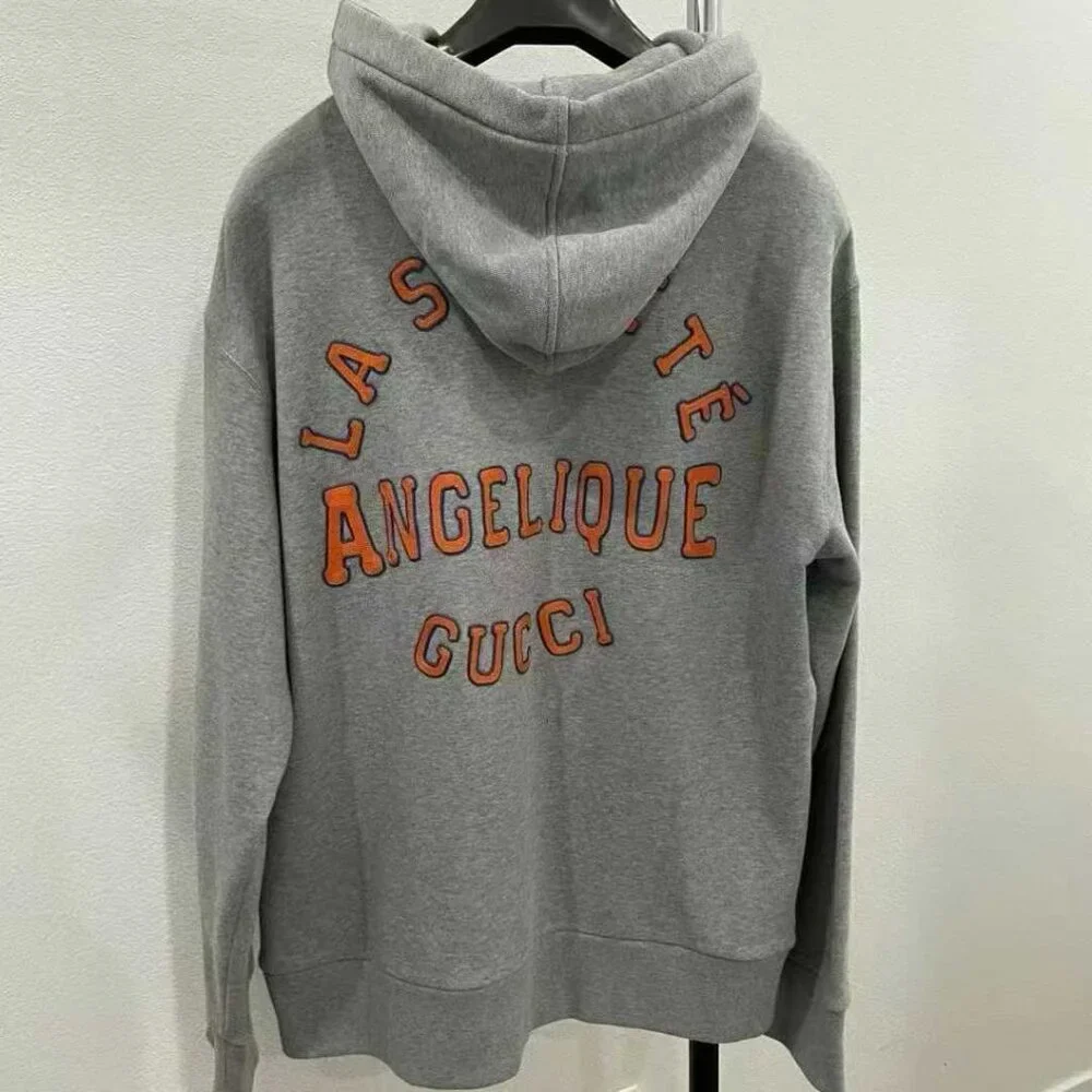 NWT Authentic Gucci Panther-Embroidered French Terry Hoodie